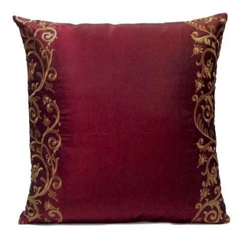 burgundy pillow covers